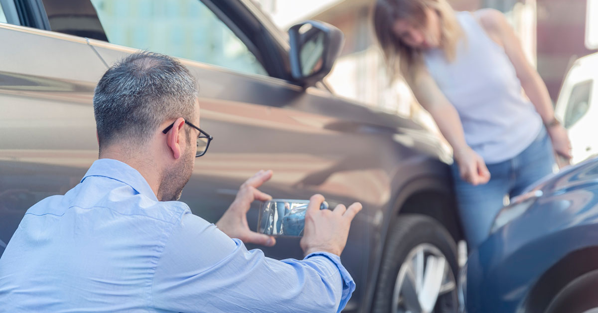 Photographing Car After A Traffic Accident